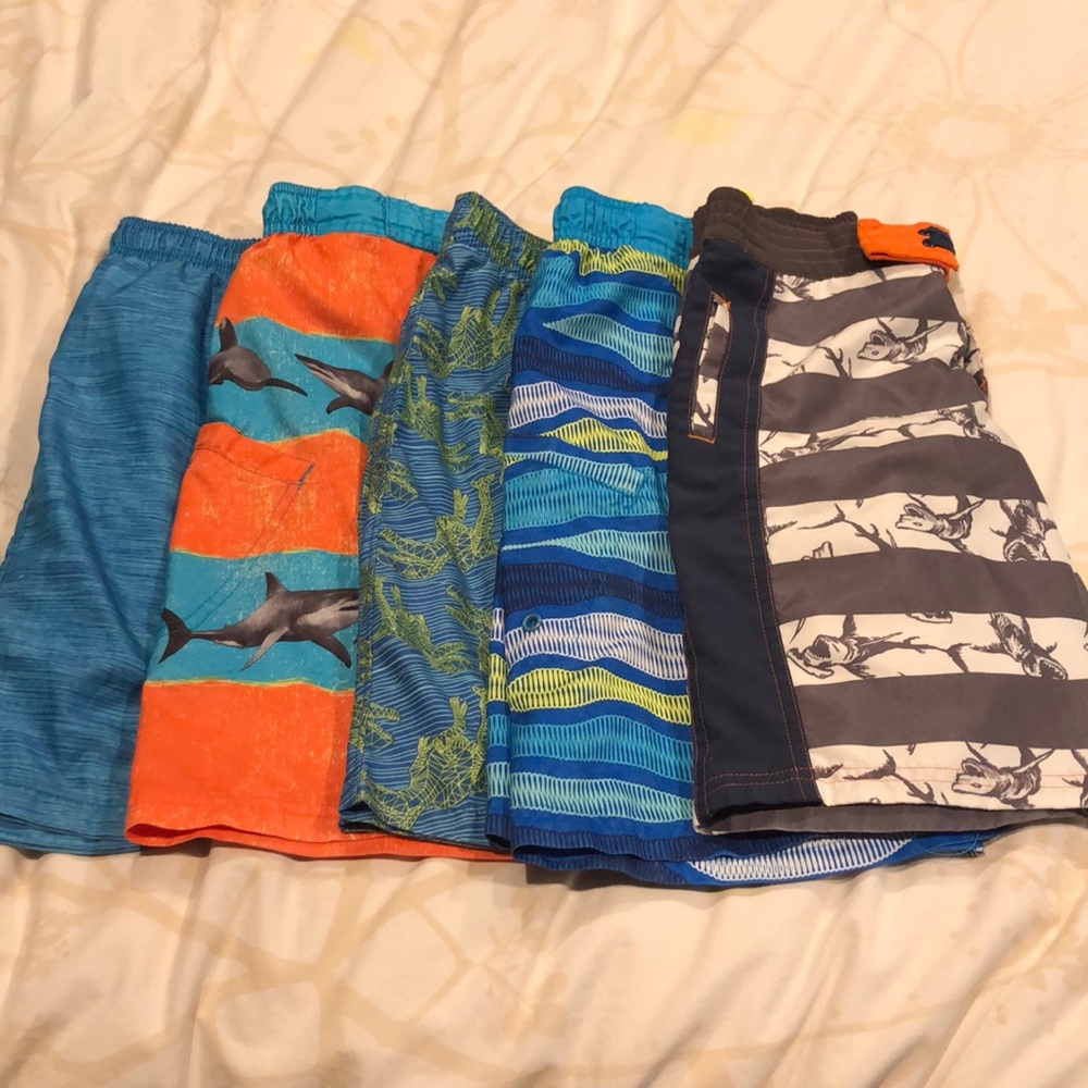 Lot of 5 Boys Bathing suits.